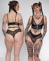 ANDI Black Mesh Cross-Over Brazilian Brief